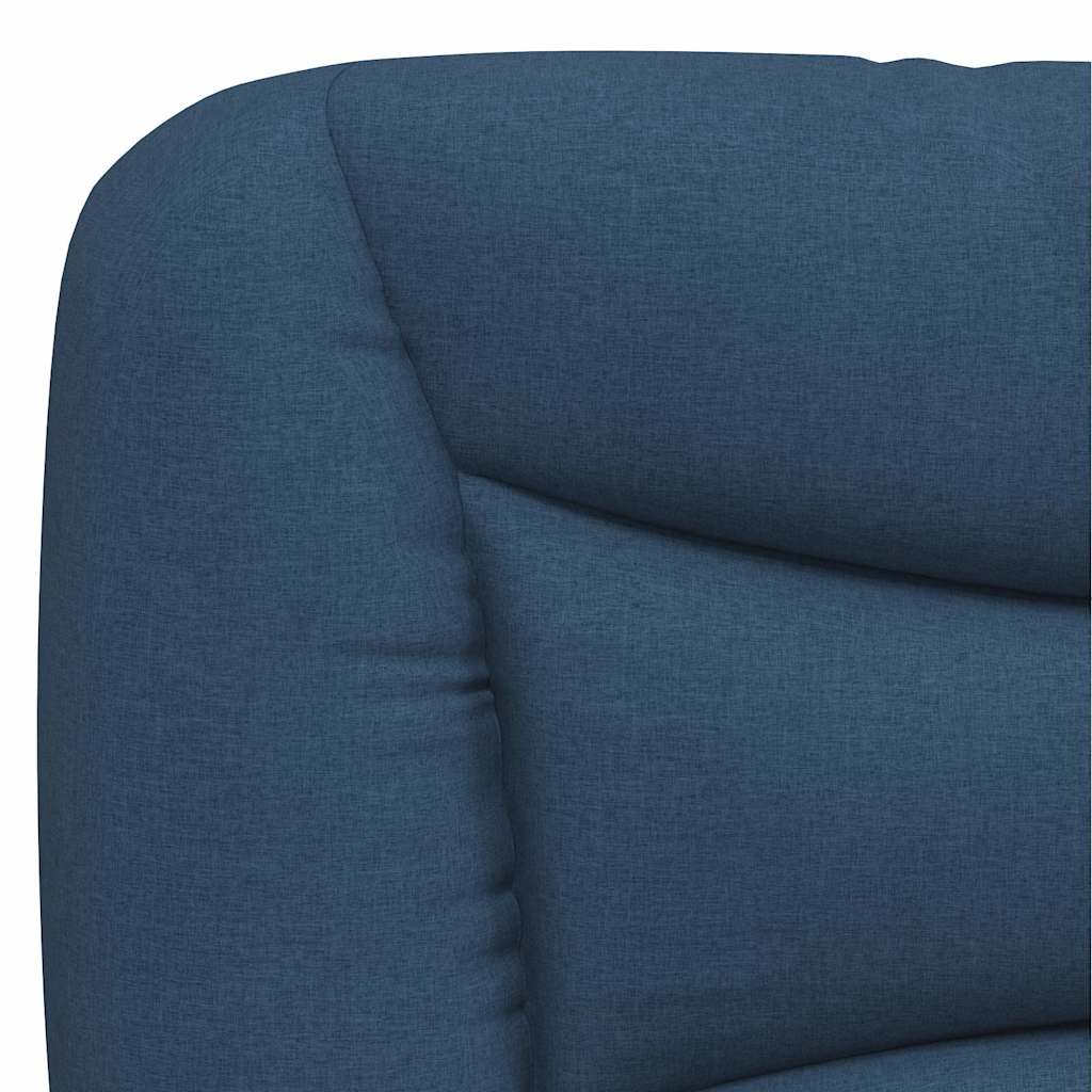 Cadre de lit sans matelas Hvar bleu 90x190 cm tissu - XIOS