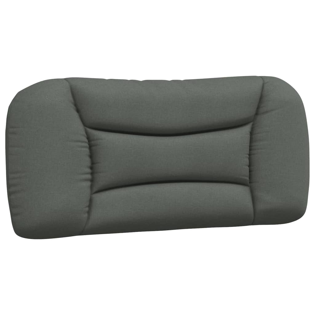 Cadre de lit sans matelas gris foncé 90x200 cm tissu - XIOS