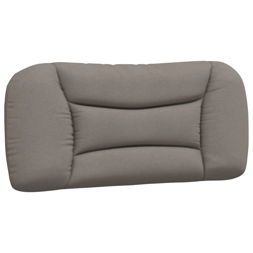 Cadre de lit sans matelas taupe 90x200 cm tissu - XIOS