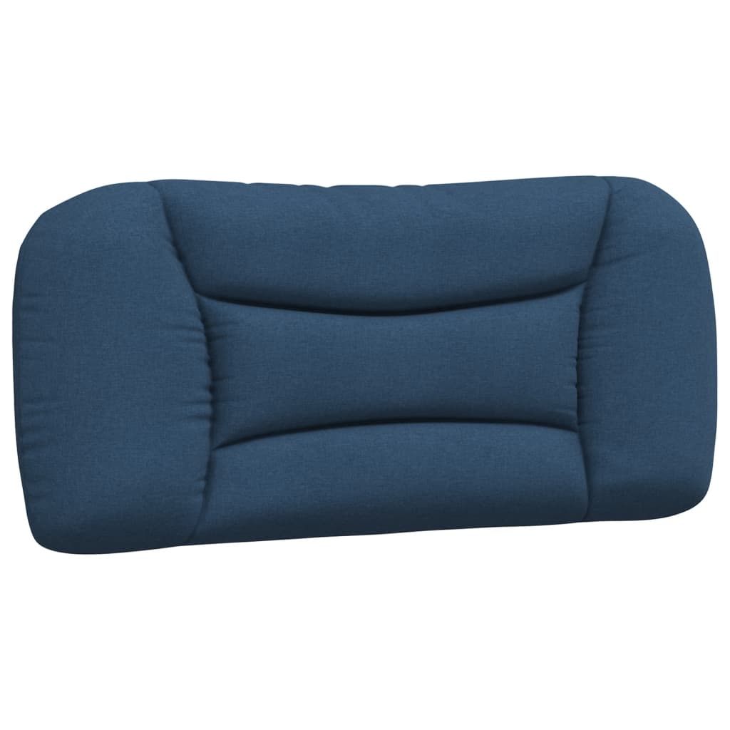 Cadre de lit sans matelas bleu 90x200 cm tissu - XIOS