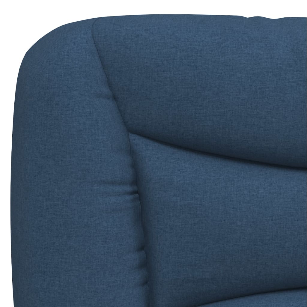 Cadre de lit sans matelas bleu 90x200 cm tissu - XIOS
