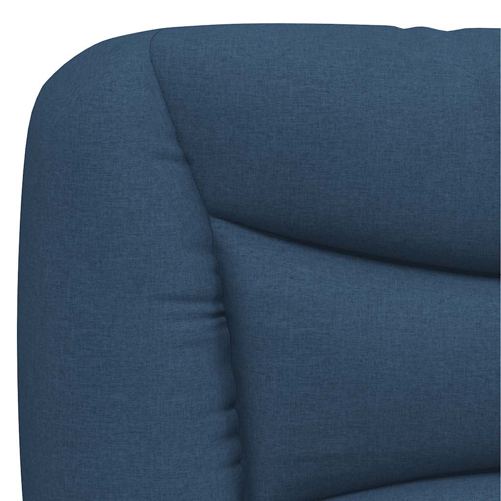 Cadre de lit sans matelas Hvar bleu 120x200 cm tissu - XIOS
