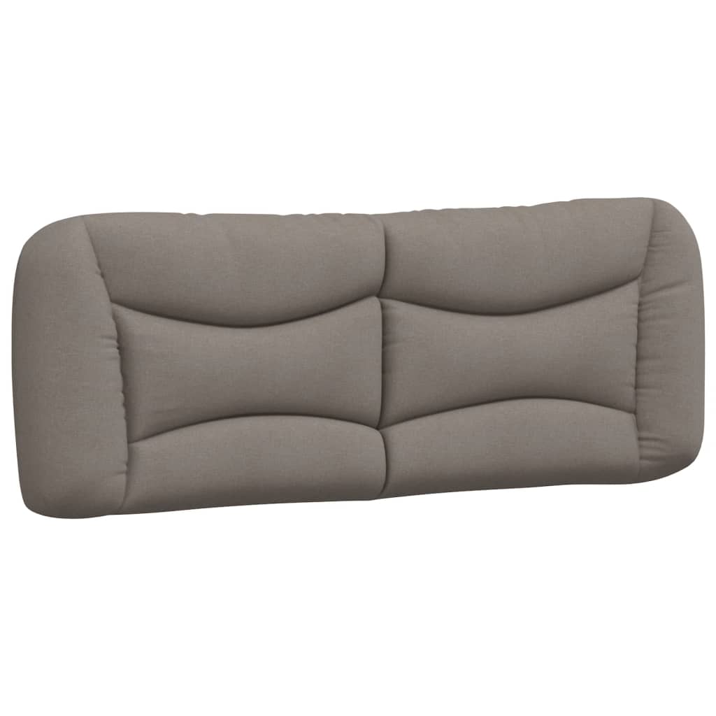 Cadre de lit sans matelas taupe 140x200 cm tissu - XIOS