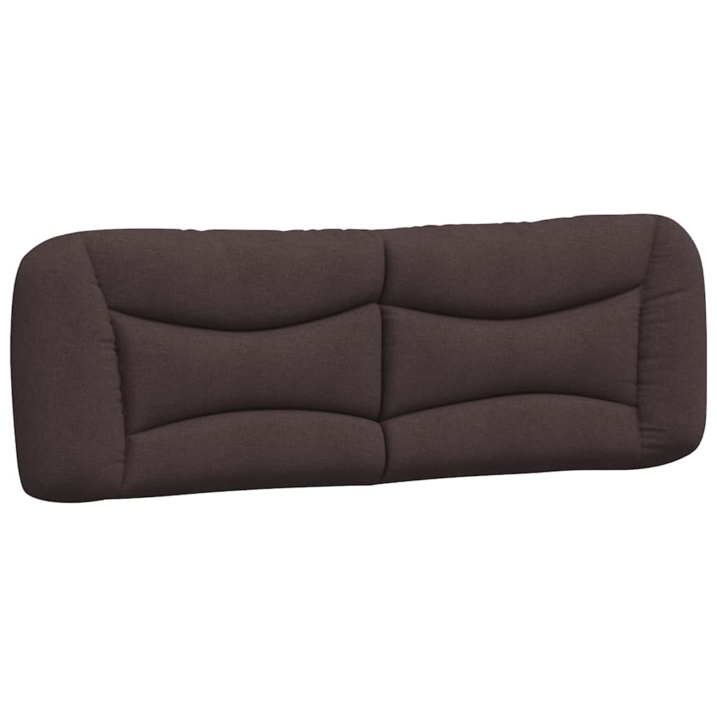 Cadre de lit sans matelas Hvar marron foncé 160x200 cm tissu