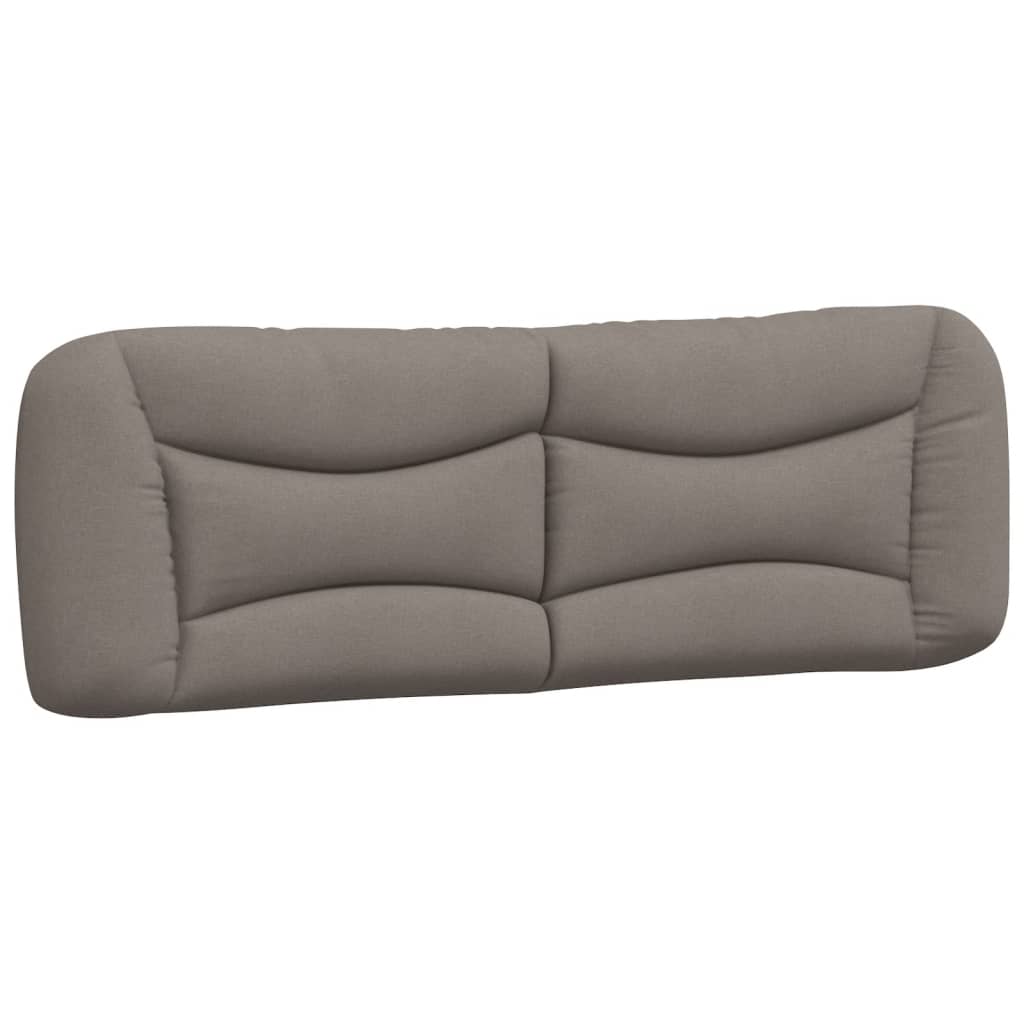 Cadre de lit sans matelas taupe 160x200 cm tissu - XIOS