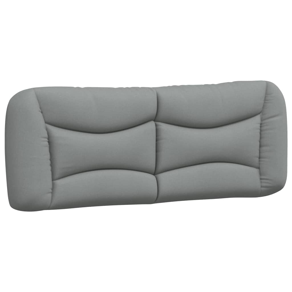 Cadre de lit sans matelas gris clair 180x200 cm tissu - XIOS