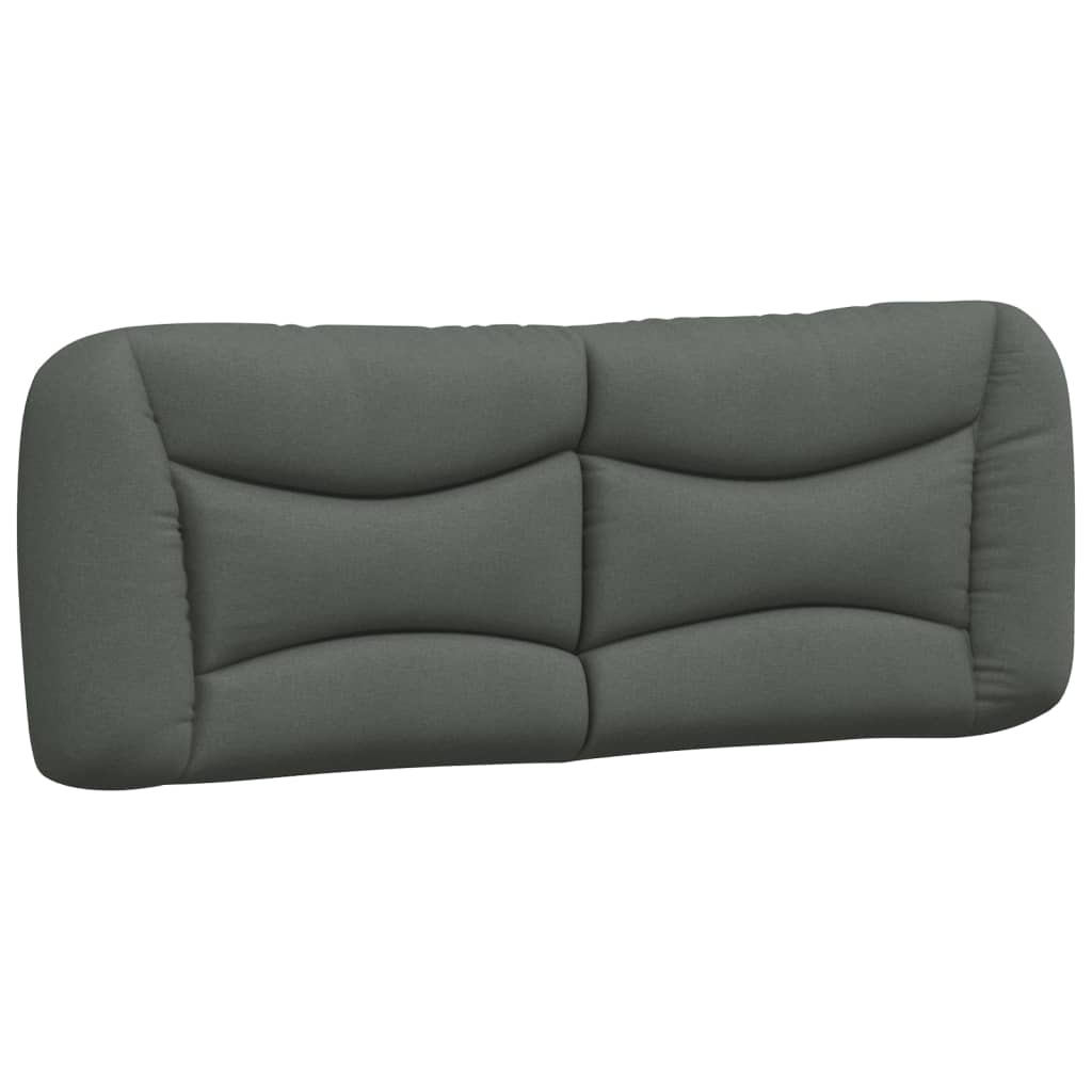 Cadre de lit sans matelas gris foncé 180x200 cm tissu - XIOS
