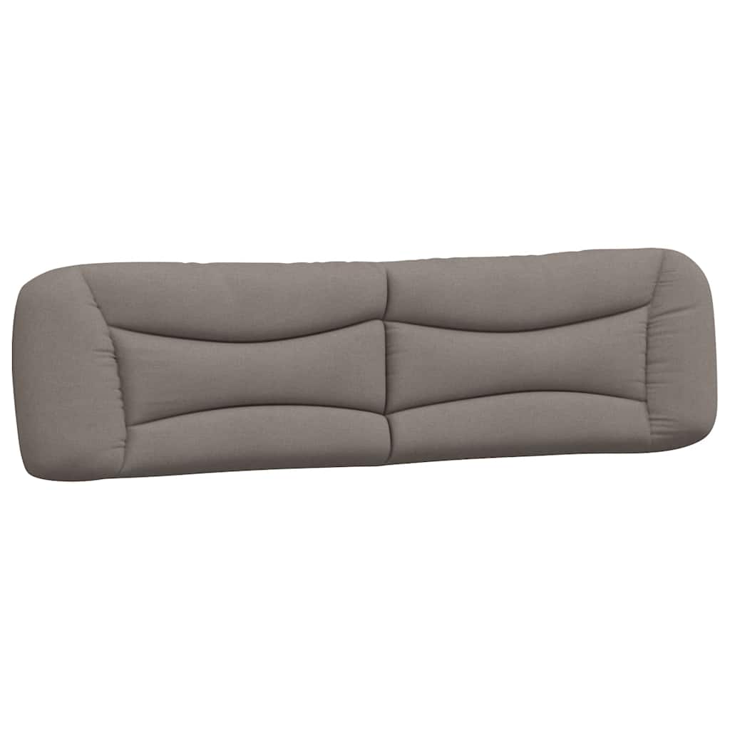 Cadre de lit sans matelas Hvar taupe 200x200 cm tissu - XIOS