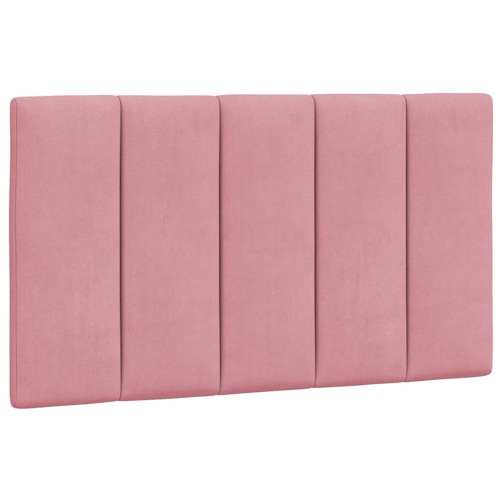 Cadre de lit sans matelas Hanko rose 90x190 cm velours - XIOS