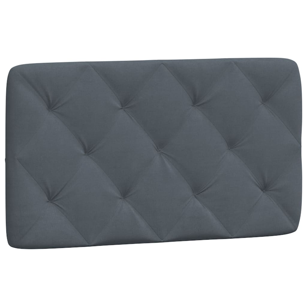 Cadre de lit sans matelas gris foncé 90x200 cm velours - XIOS