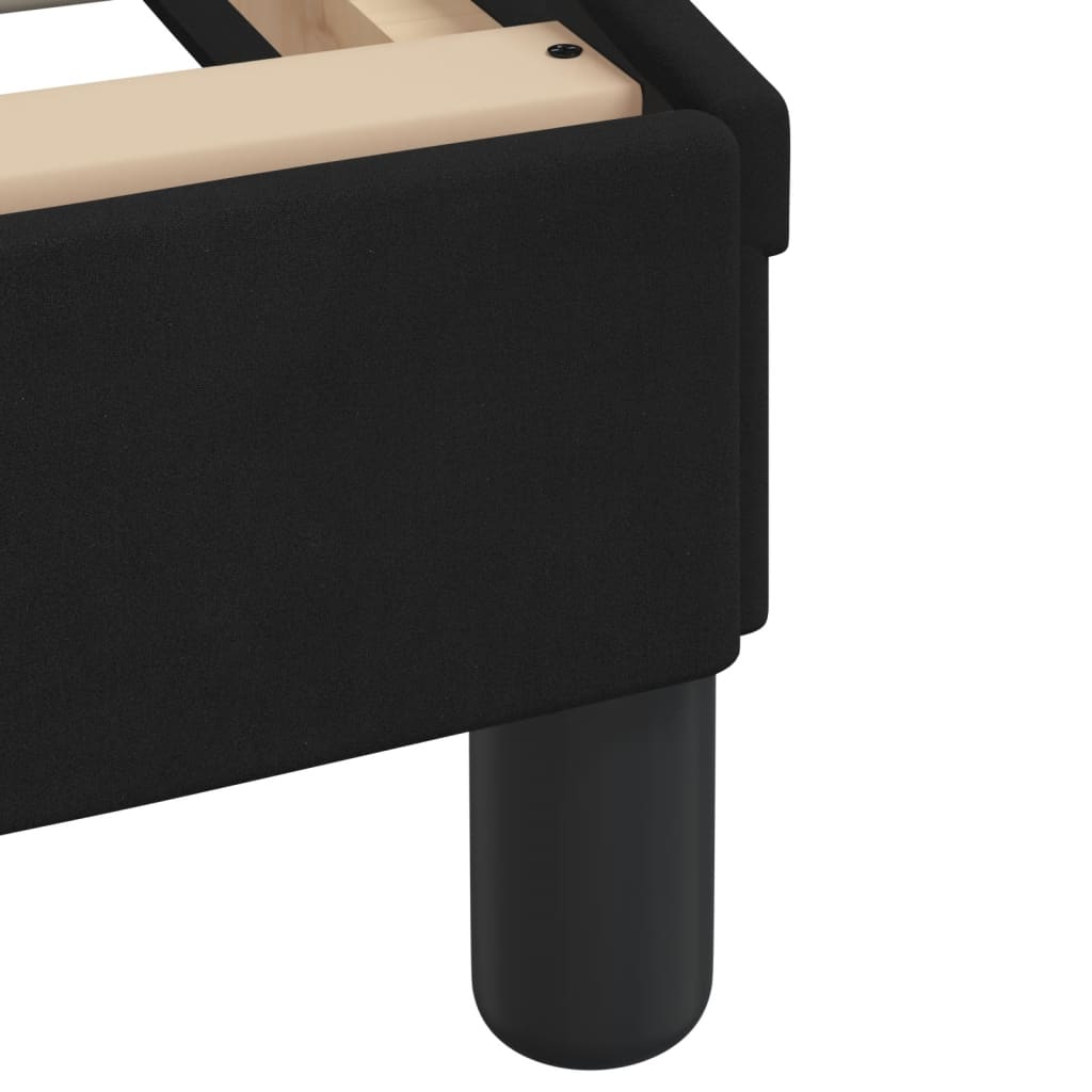 Cadre de lit sans matelas noir 90x200 cm velours - XIOS