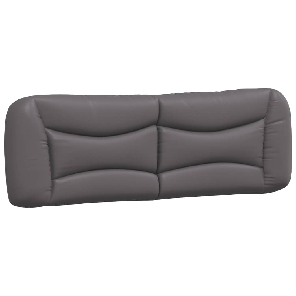 Cadre de lit sans matelas gris 160x200 cm similicuir - XIOS