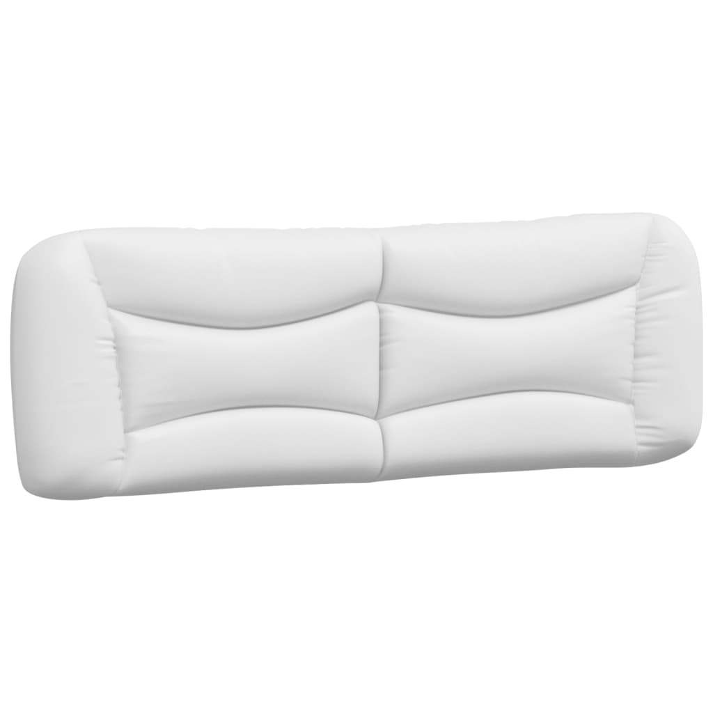 Cadre de lit sans matelas blanc et noir 160x200 cm similicuir - XIOS