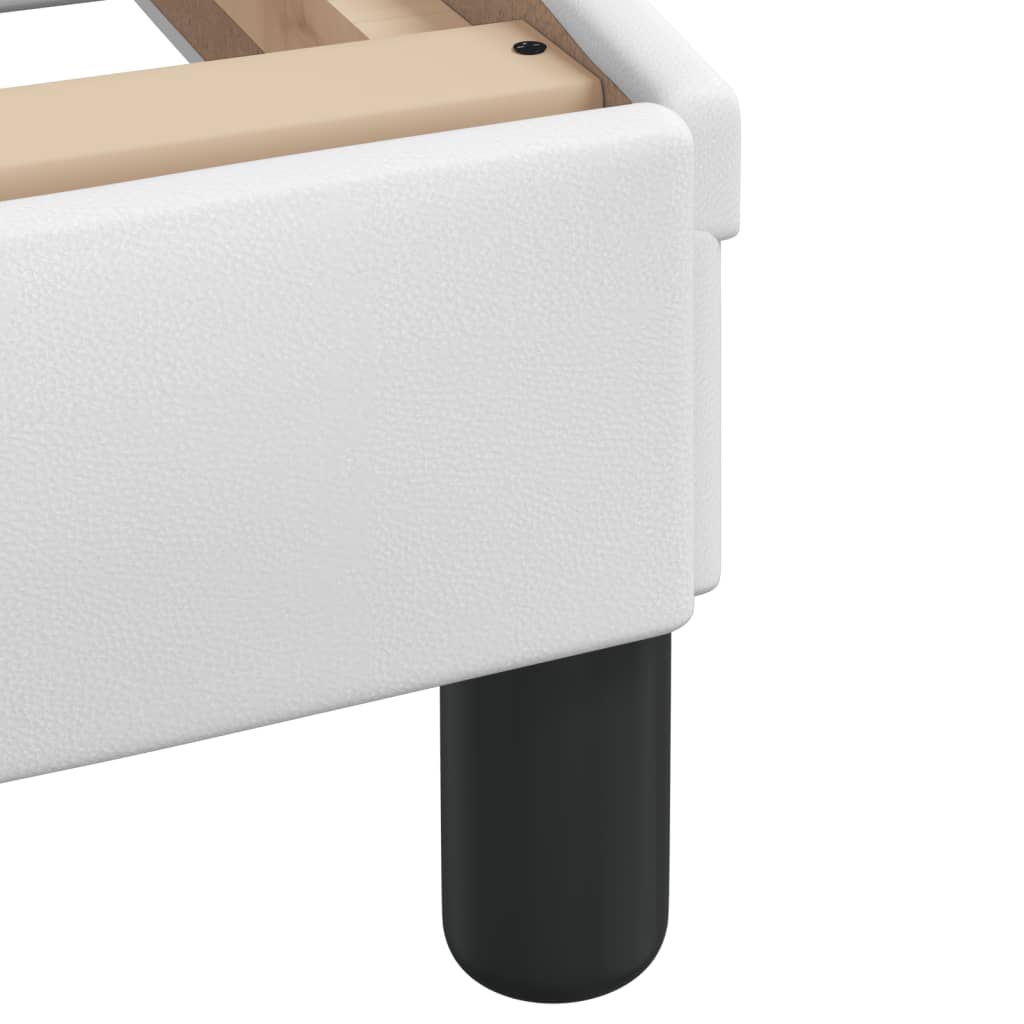 Cadre de lit Viana sans matelas blanc 90x190 cm similicuir - XIOS