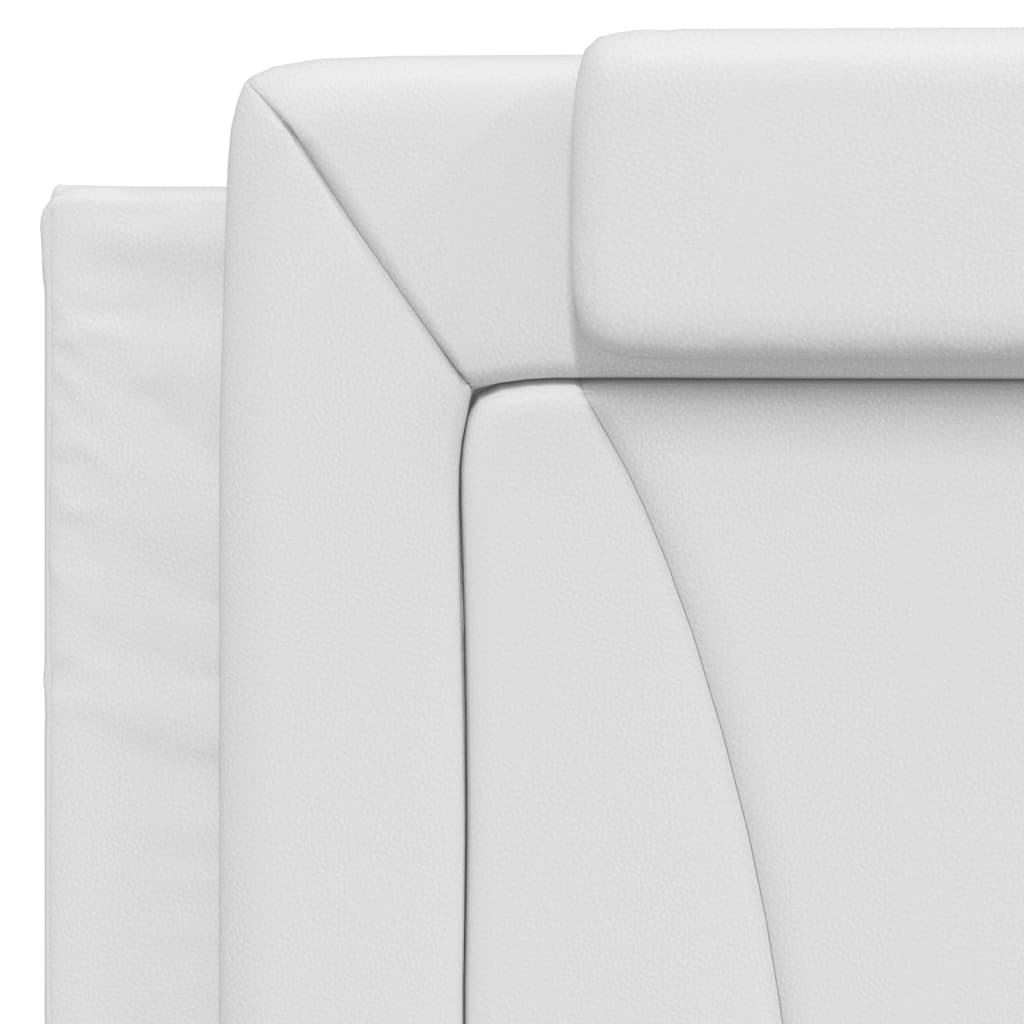 Cadre de lit sans matelas blanc 100x200 cm similicuir - XIOS