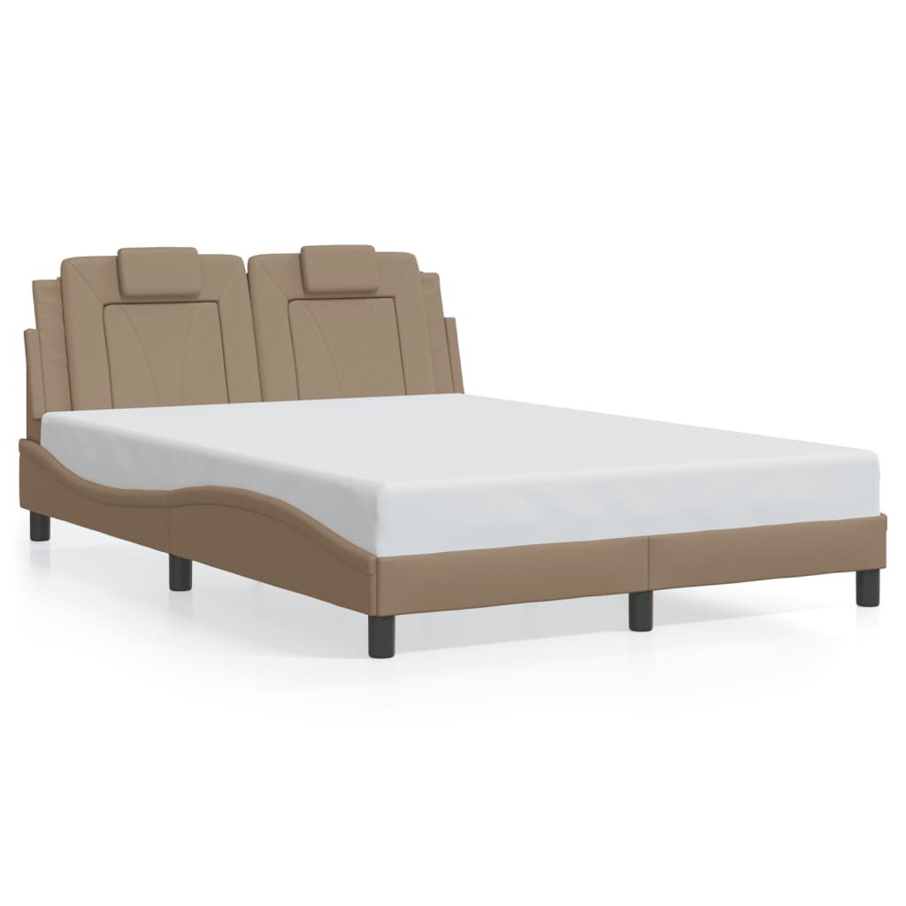 Cadre de lit sans matelas cappuccino 120x200 cm similicuir - XIOS