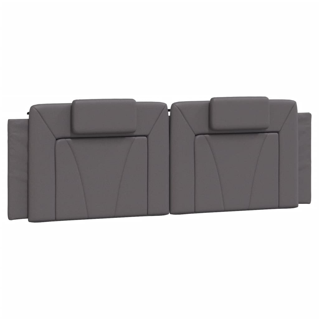 Cadre de lit sans matelas gris 160x200 cm similicuir - XIOS