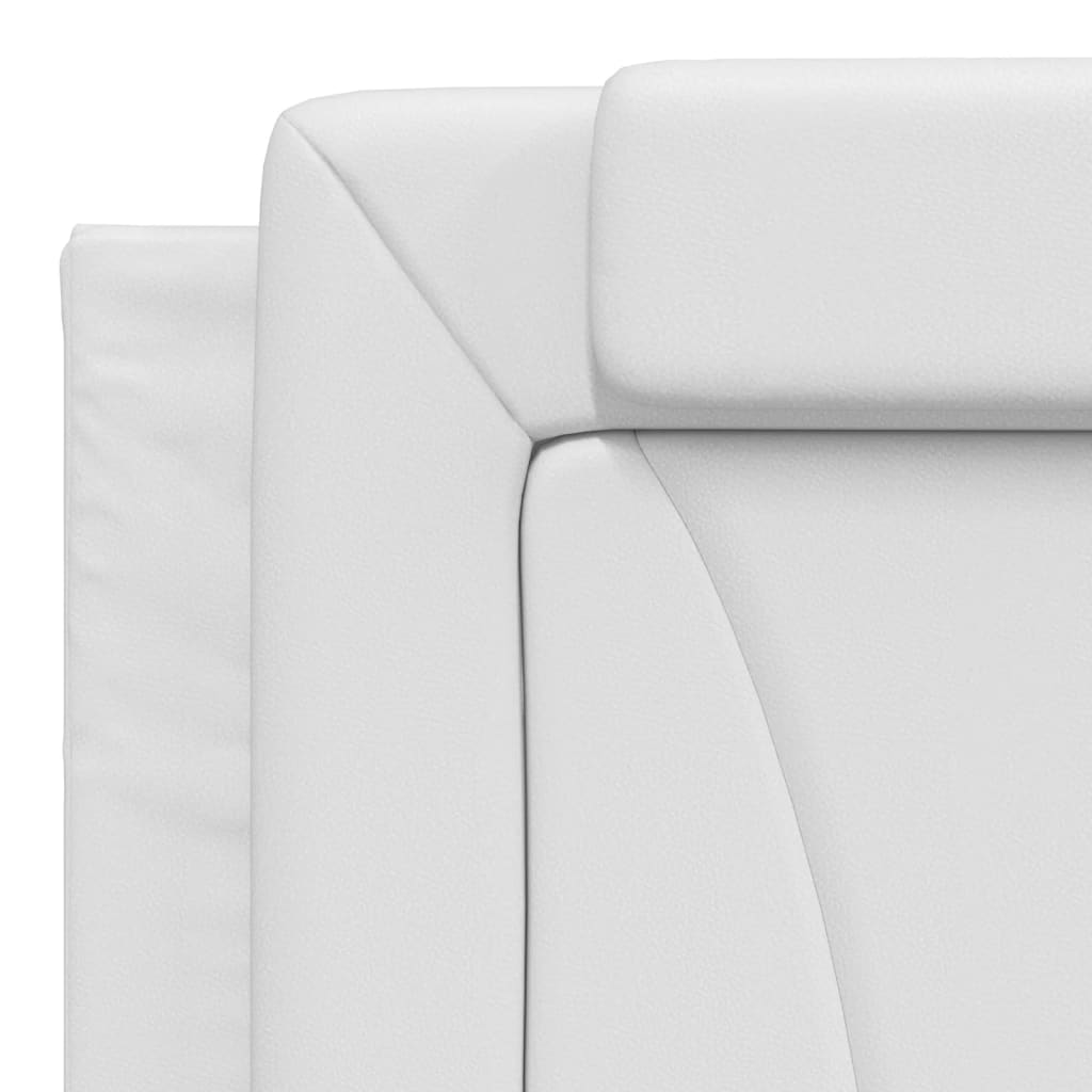 Cadre de lit sans matelas blanc 180x200 cm similicuir - XIOS