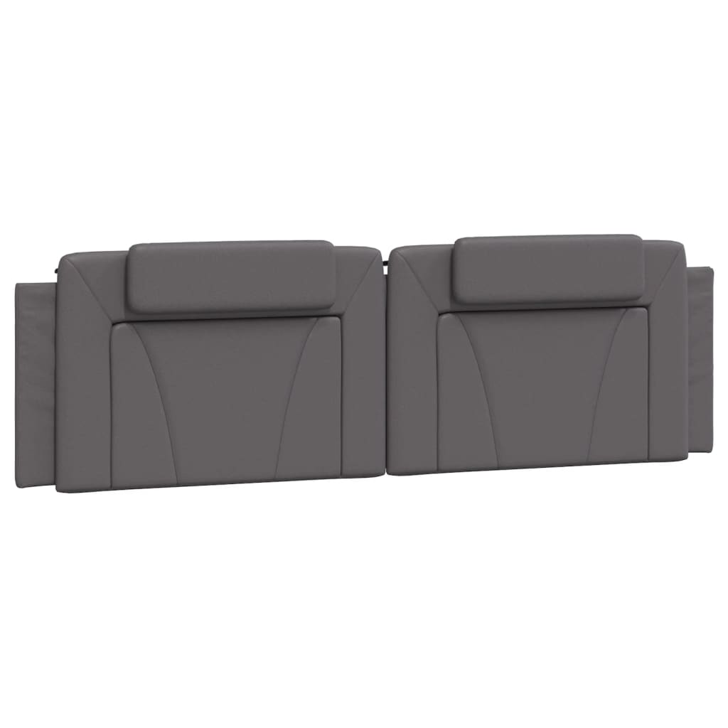 Cadre de lit sans matelas gris 180x200 cm similicuir - XIOS