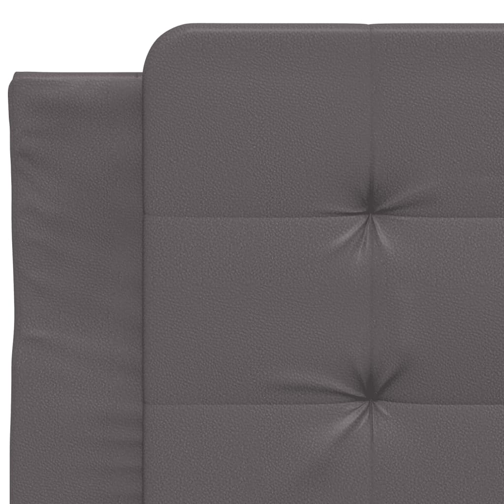 Cadre de lit sans matelas Zadar gris 90x200 cm similicuir - XIOS