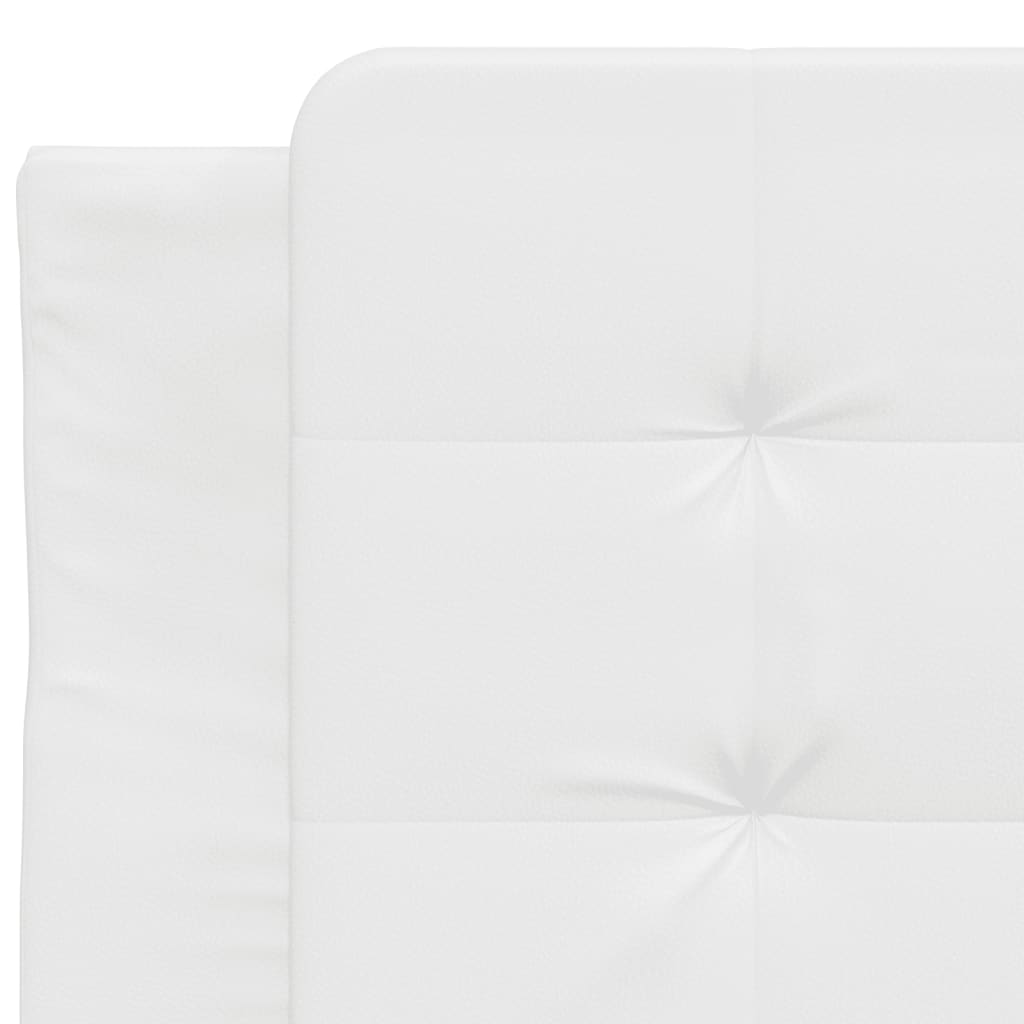 Cadre de lit sans matelas blanc 100x200 cm similicuir - XIOS