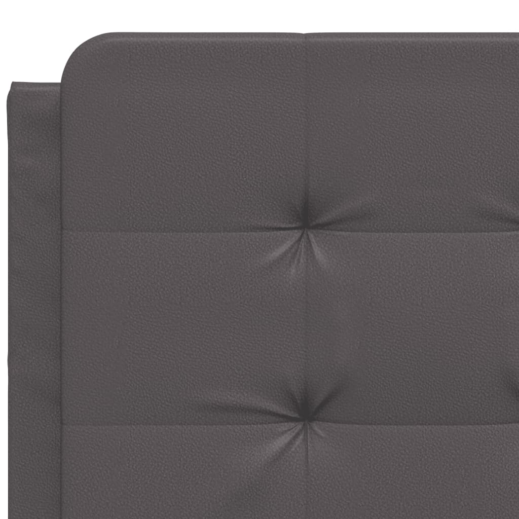Cadre de lit sans matelas gris 120x200 cm similicuir - XIOS