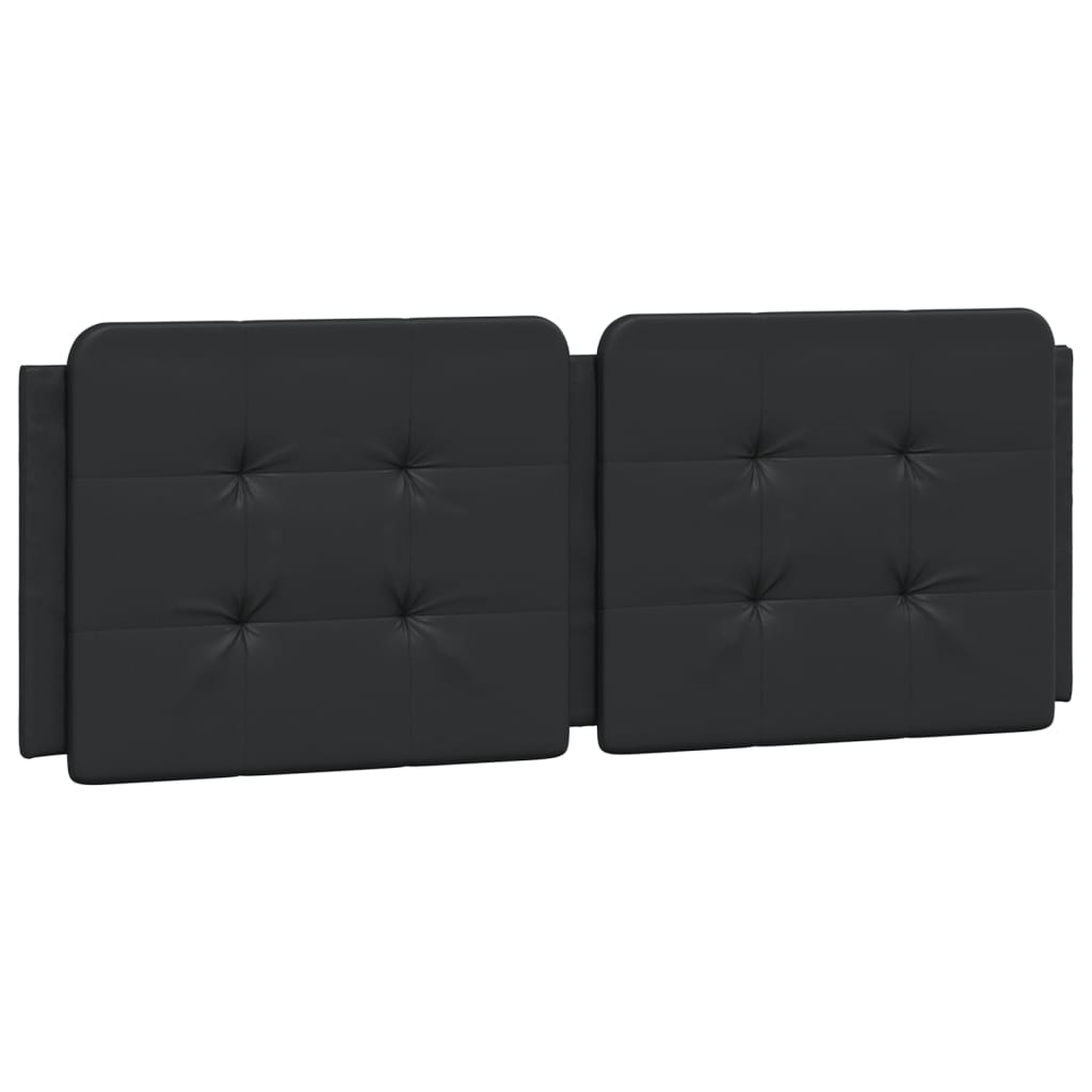 Cadre de lit sans matelas noir 140x190 cm similicuir - XIOS