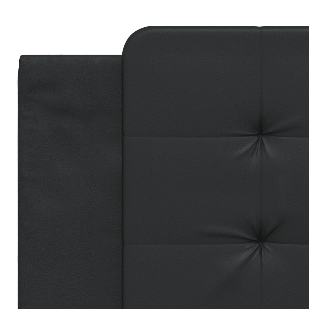 Cadre de lit sans matelas noir 180x200 cm similicuir - XIOS