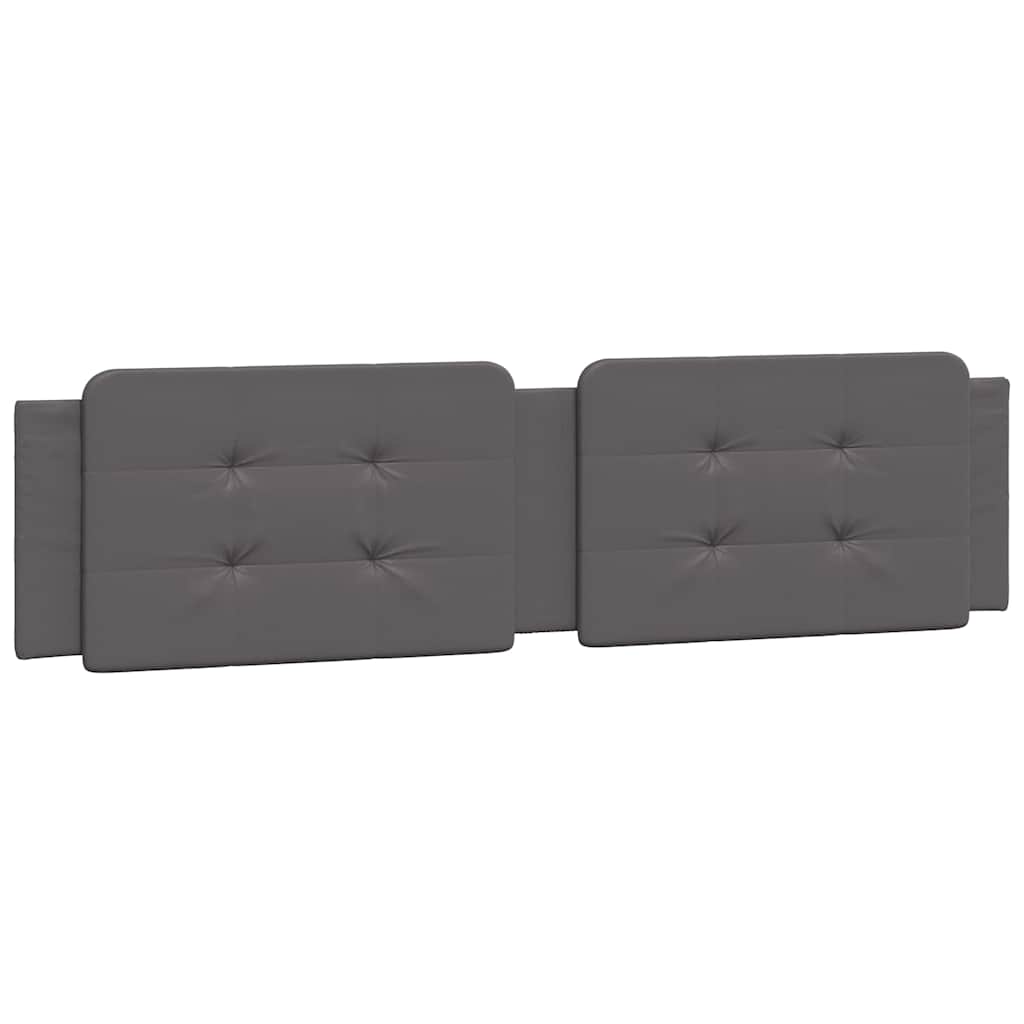 Cadre de lit sans matelas Zadar gris 200x200 cm similicuir - XIOS
