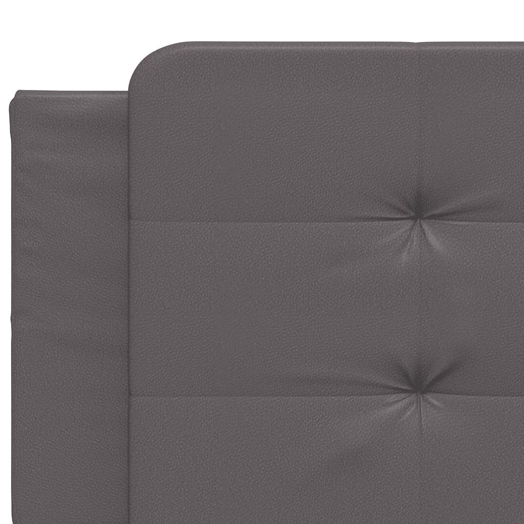 Cadre de lit sans matelas Zadar gris 200x200 cm similicuir - XIOS