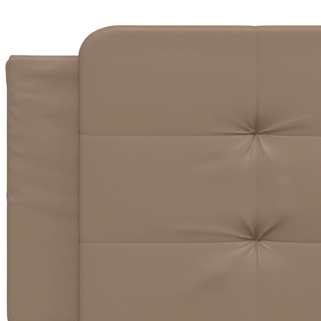 Cadre de lit sans matelas cappuccino 200x200 cm similicuir - XIOS