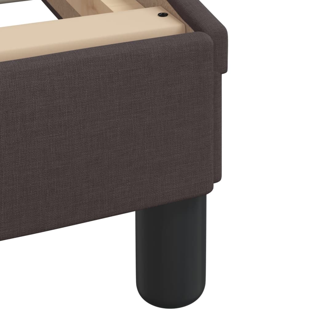 Lit avec matelas Dover marron foncé 180x200 cm tissu - XIOS