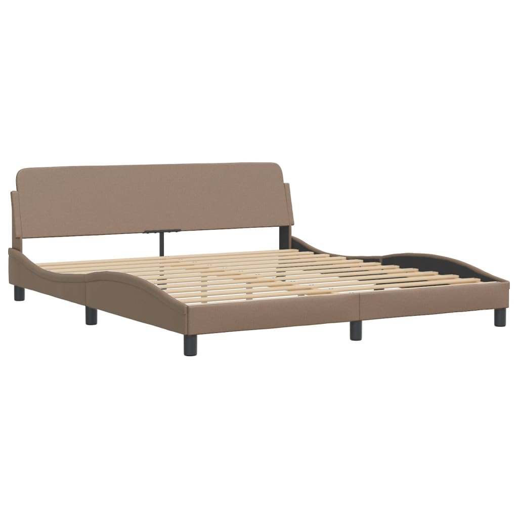 Lit avec matelas Dover cappuccino 180x200 cm similicuir - XIOS