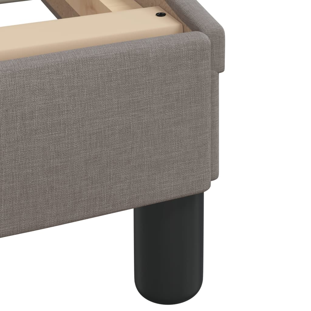 Lit avec matelas Hvar taupe 80x200 cm tissu - XIOS