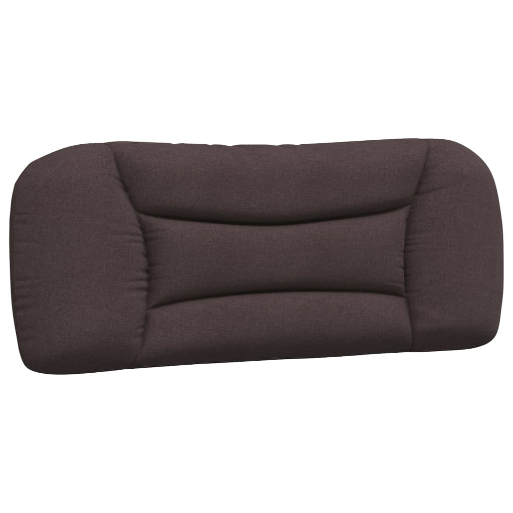 Lit avec matelas Hvar marron foncé 100x200 cm tissu
