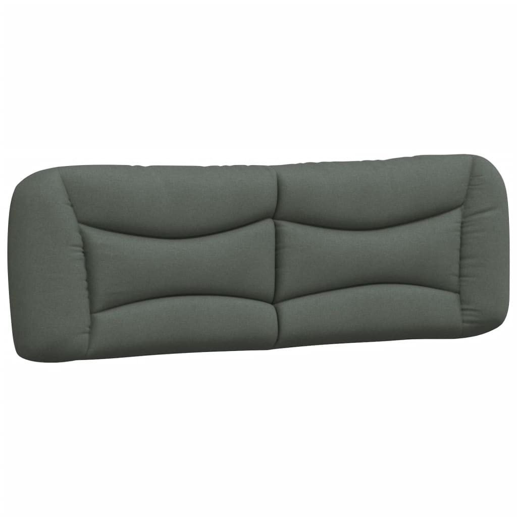 Lit avec matelas Hvar gris foncé 160x200 cm tissu - XIOS