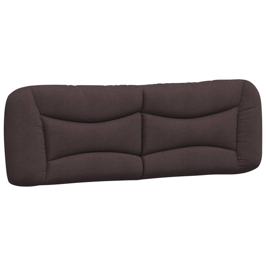 Lit avec matelas Hvar marron foncé 160x200 cm tissu