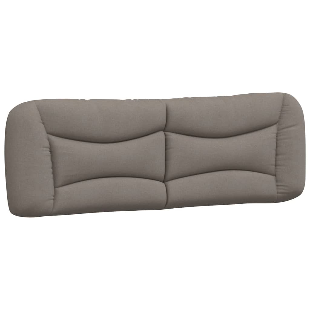 Lit avec matelas Hvar taupe 160x200 cm tissu - XIOS