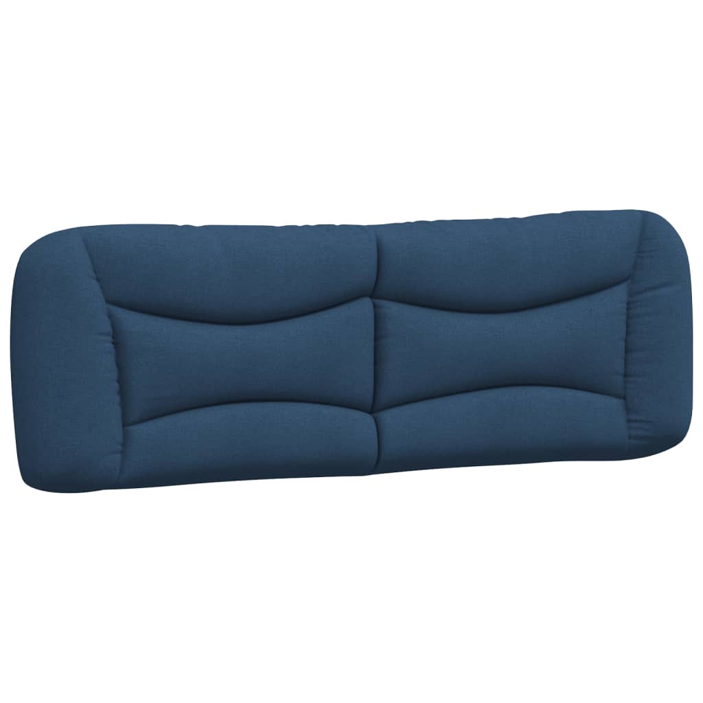 Lit avec matelas Hvar bleu 160x200 cm tissu - XIOS