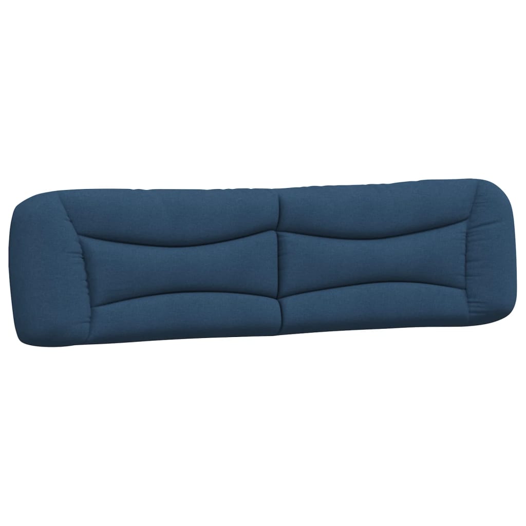 Lit avec matelas Hvar bleu 200x200 cm tissu - XIOS