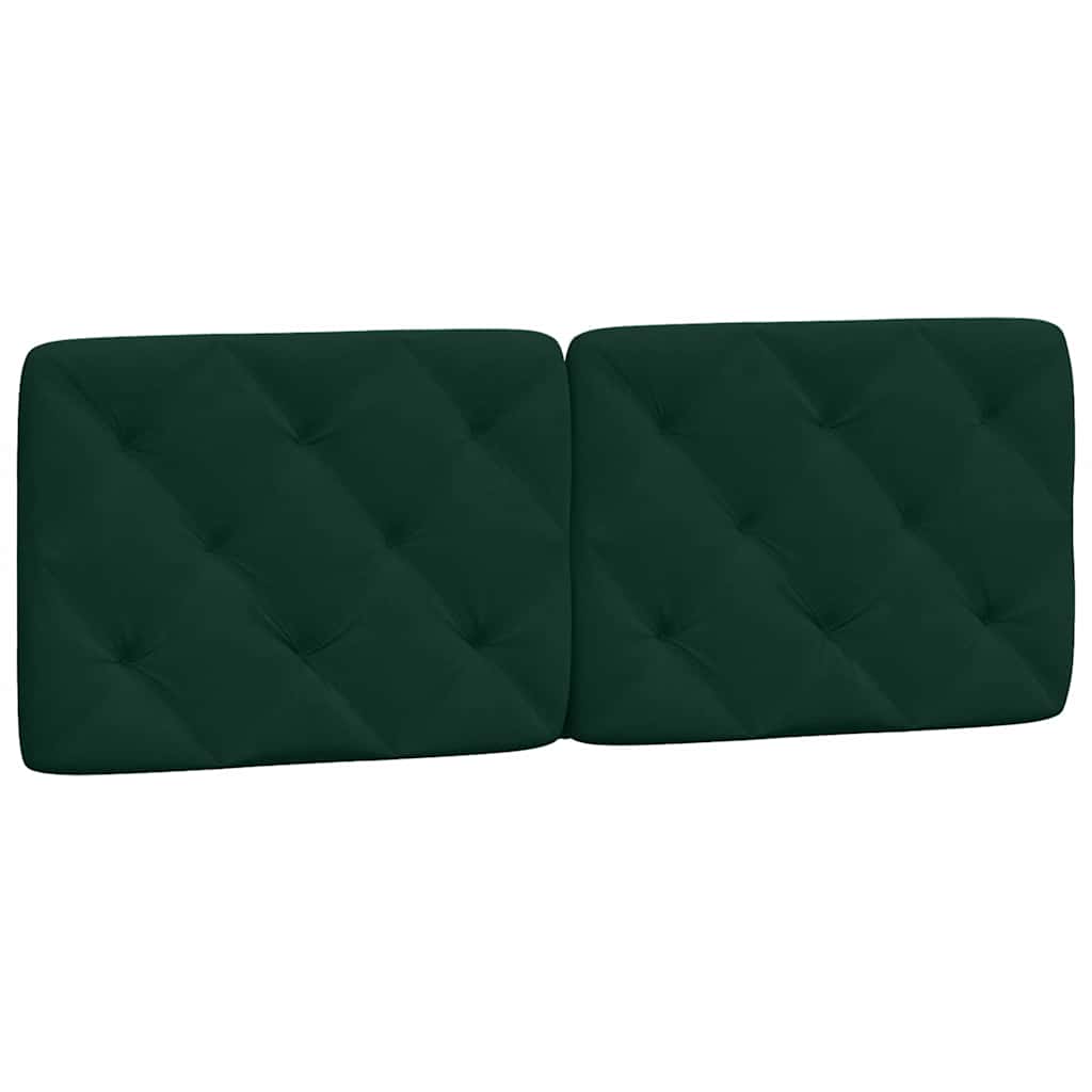 Lit avec matelas vert foncé 140x190 cm velours - XIOS