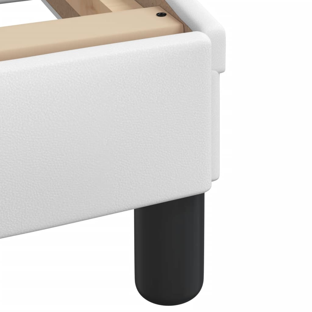 Lit avec matelas Hvar blanc 90x190 cm similicuir - XIOS