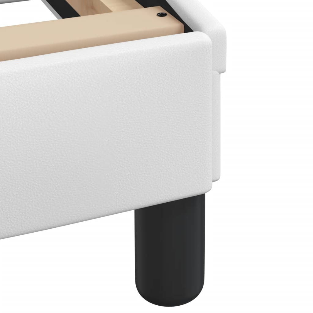 Lit avec matelas Hvar blanc 140x200 cm similicuir - XIOS