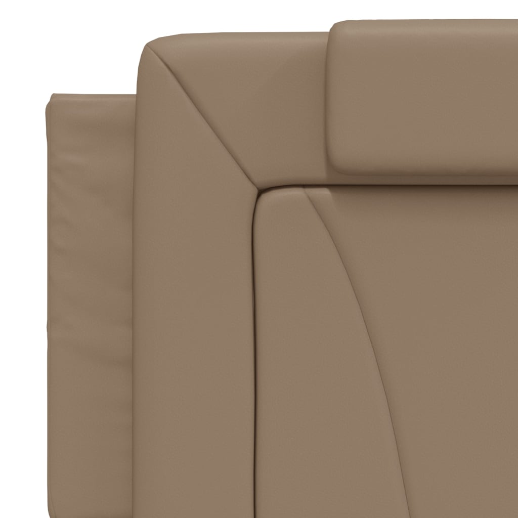 Lit Viana avec matelas cappuccino 160x200 cm similicuir - XIOS