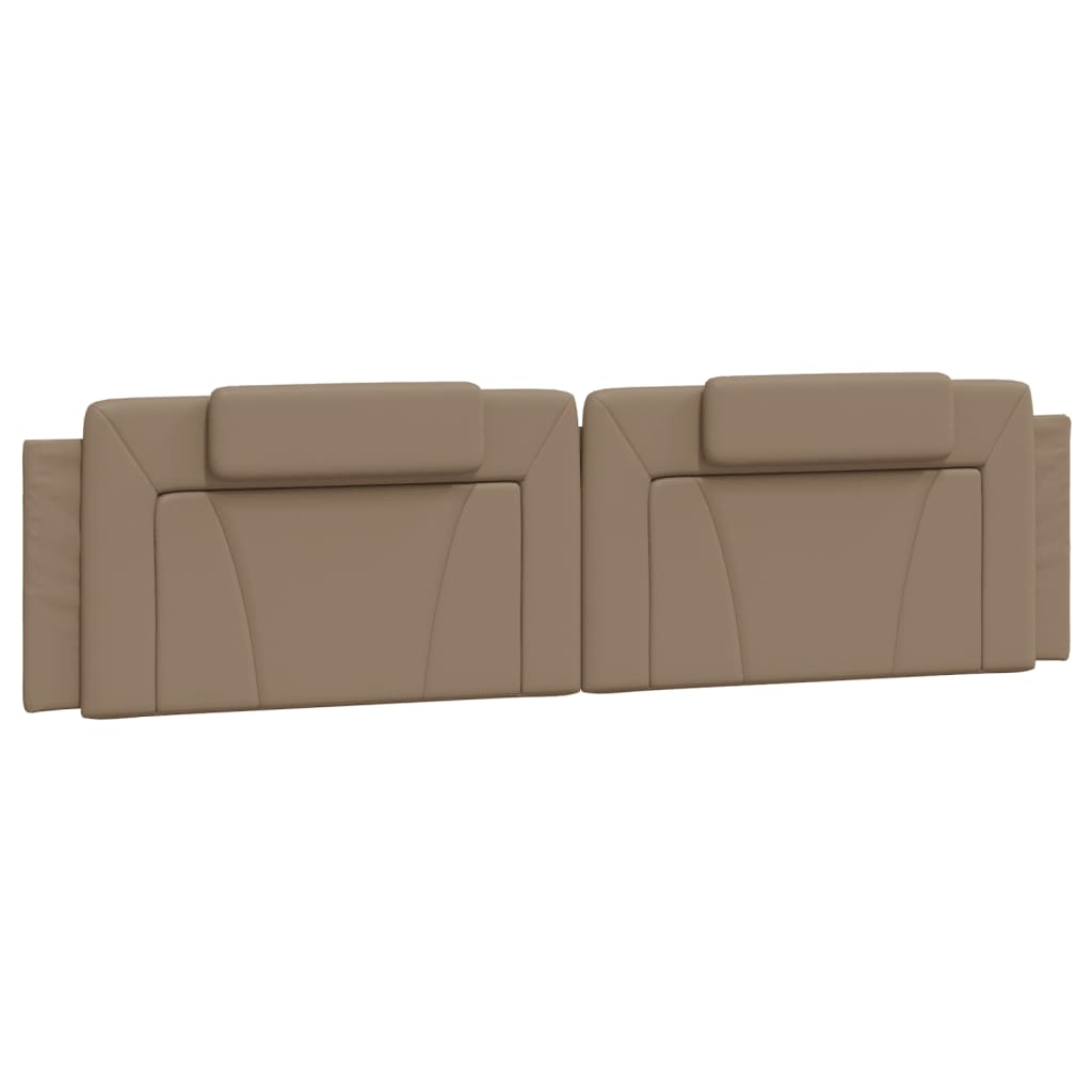 Lit Viana avec matelas cappuccino 200x200 cm similicuir