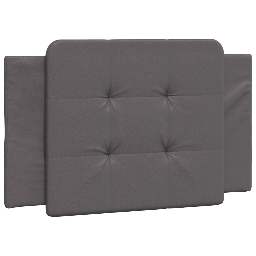 Cadre de lit sans matelas Zadar gris 90x190 cm similicuir