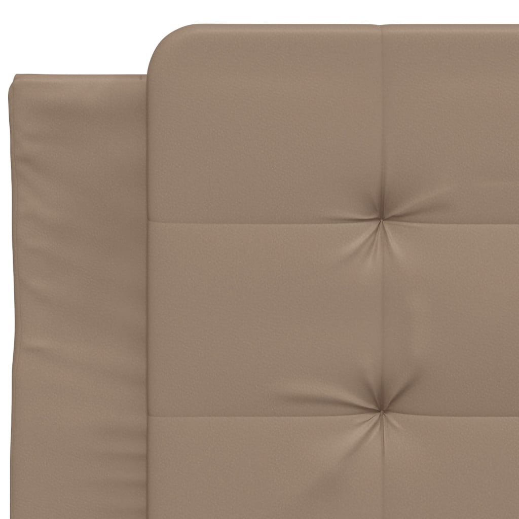 Cadre de lit sans matelas Zadar cappuccino 90x190 cm similicuir - XIOS