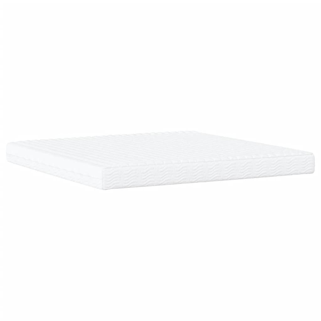 Lit avec matelas Zadar blanc 200x200 cm similicuir