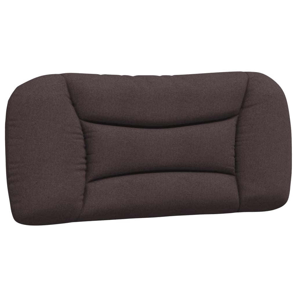 Cadre de lit avec LED sans matelas marron foncé 90x190 cm tissu - XIOS