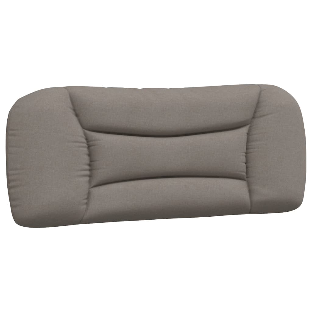 Cadre de lit avec LED sans matelas taupe 100x200 cm tissu - XIOS